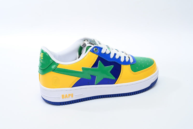 BAPE STA Low Black Yellow Green Orchid