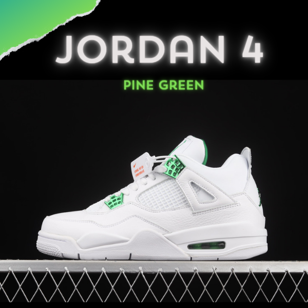 Air Jordan 4 - "Pine Green" Metalic