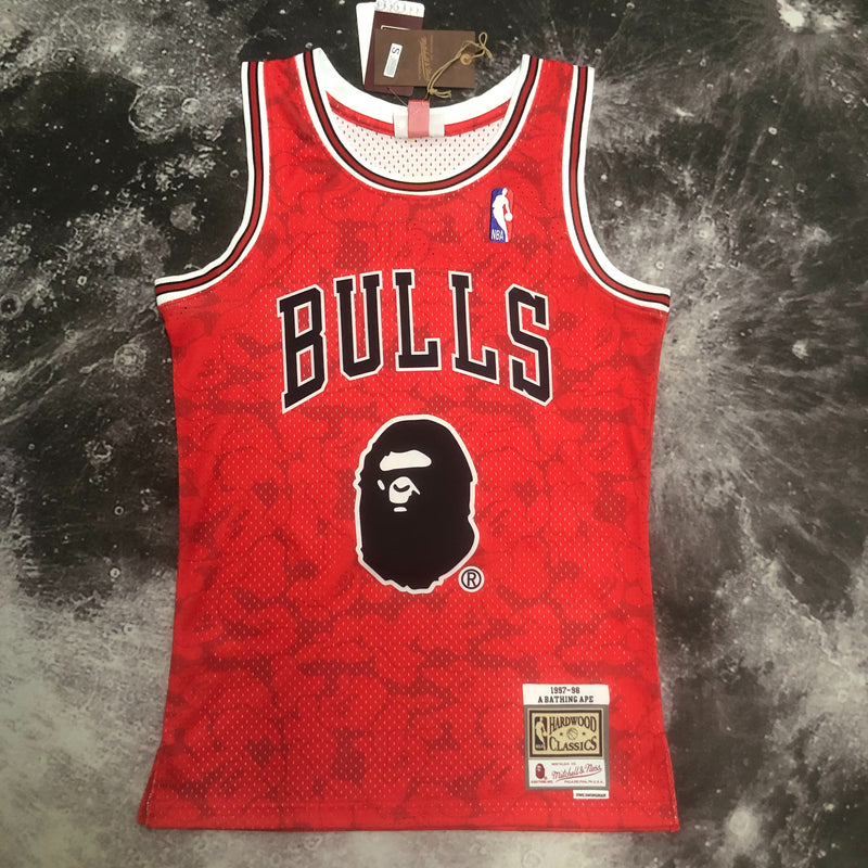 Bape x Mitchell Ness Bulls