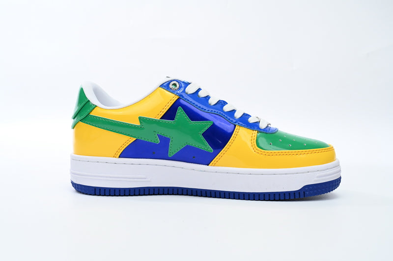 BAPE STA Low Black Yellow Green Orchid