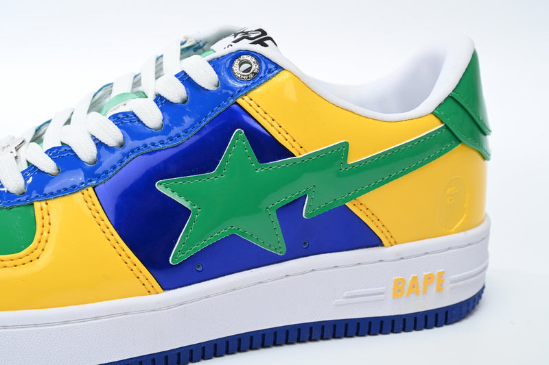 BAPE STA Low Black Yellow Green Orchid