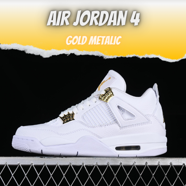 Air Jordan 4 "Gold" Metalic