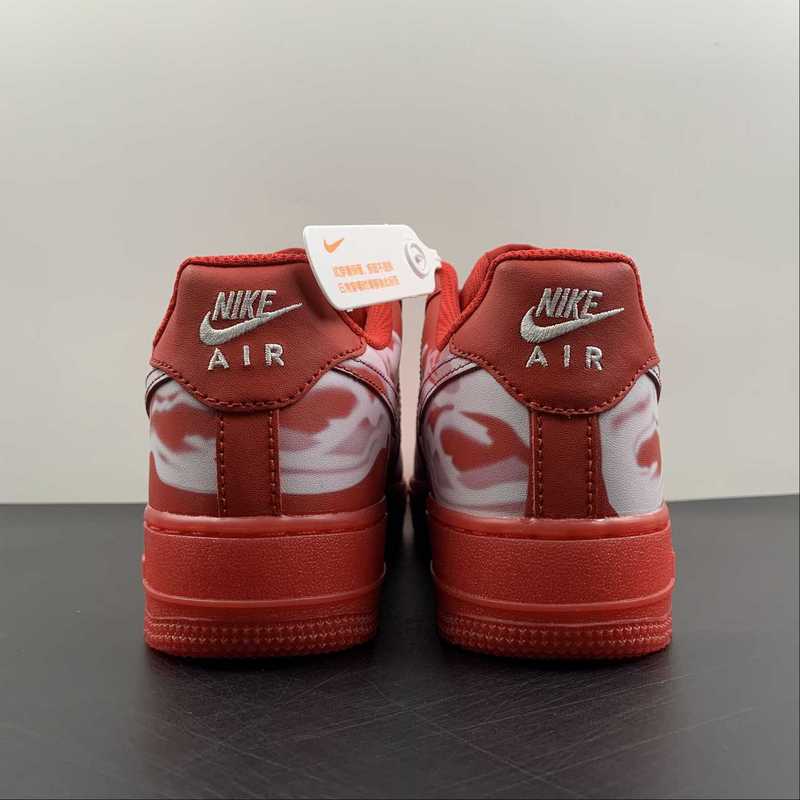 Air Force 1 Low Skeleton Halloween Red