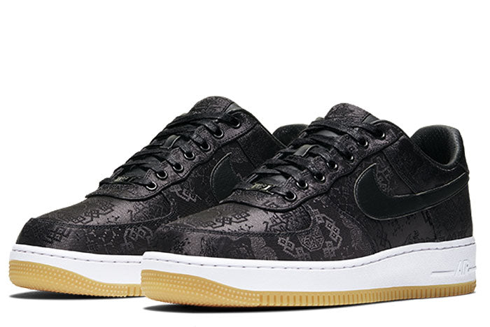 Air Force 1 Low Clot - Black Preta Silk Sapato (SNKR/Unisex Unissex)