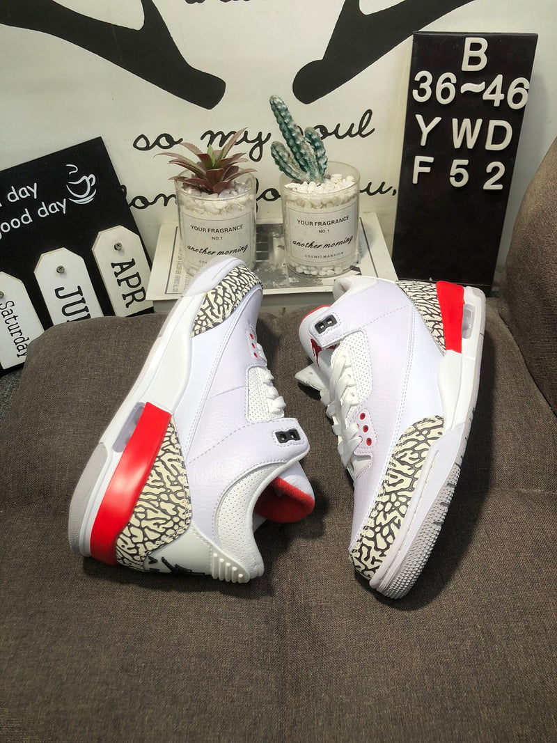 Air Jordan 3 Retrô "Red Withe"