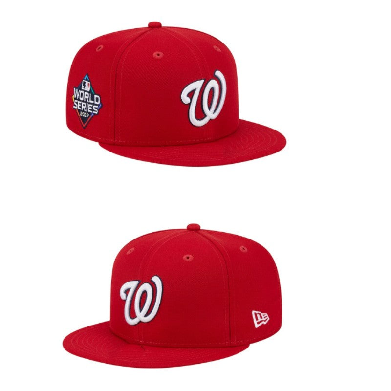 Men's New Era Red Washington Nationals 2019 World Series Team Color 59Fifty Fitted Hat